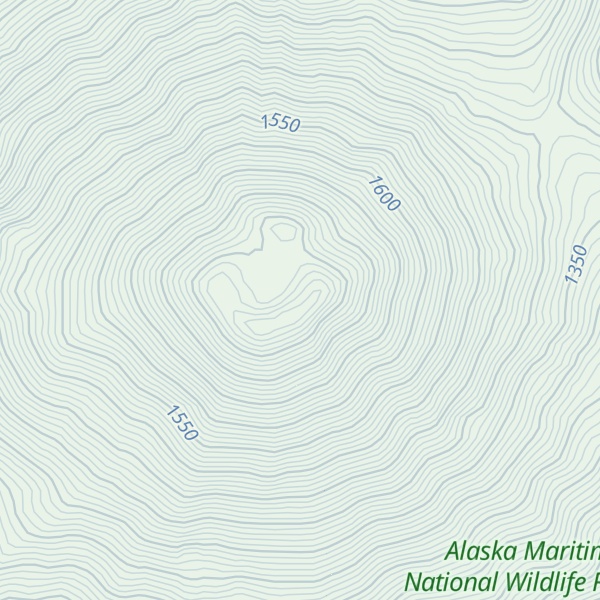Map of Tanaga Volcano