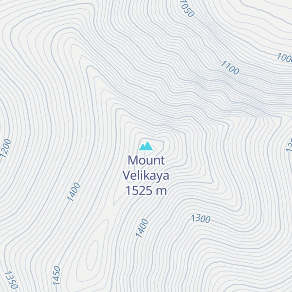 Map of Mount Velikaya