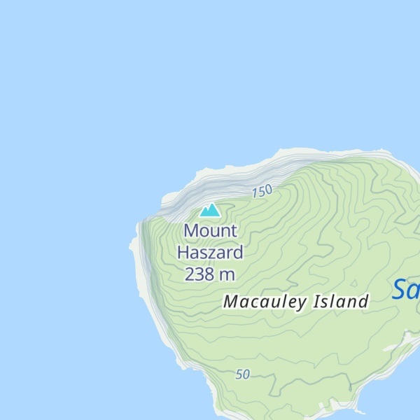 Map of Mount Haszard