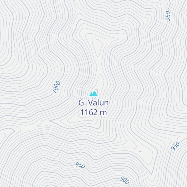 Map of G. Valun