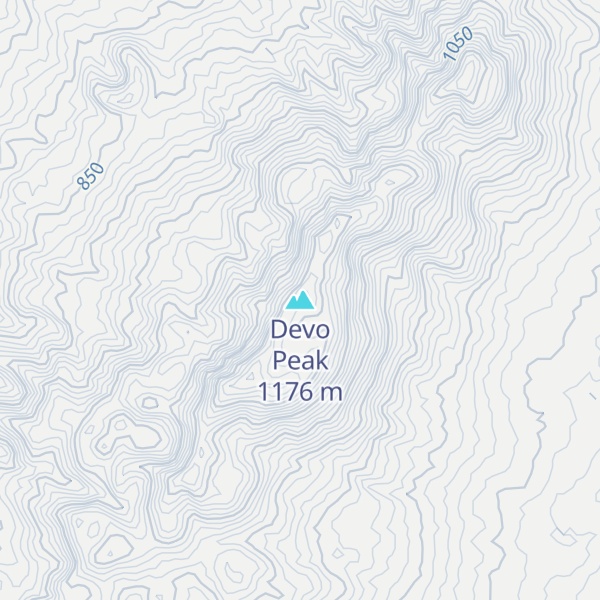 Map of Devo Peak
