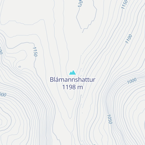 Map of Blámannshattur