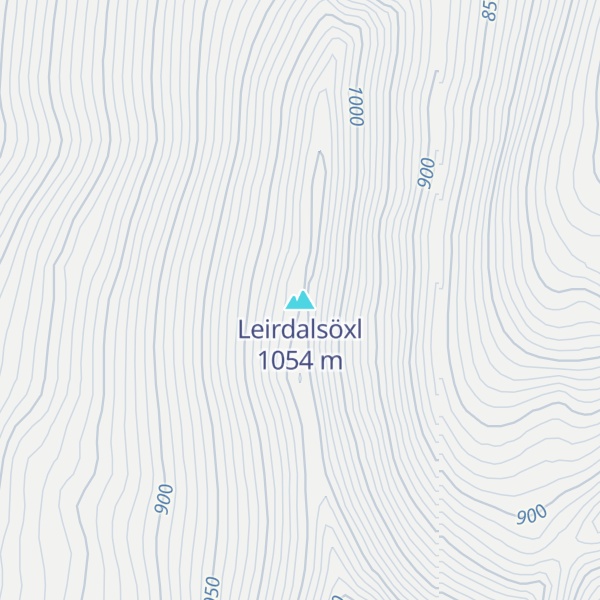 Map of Leirdalsöxl