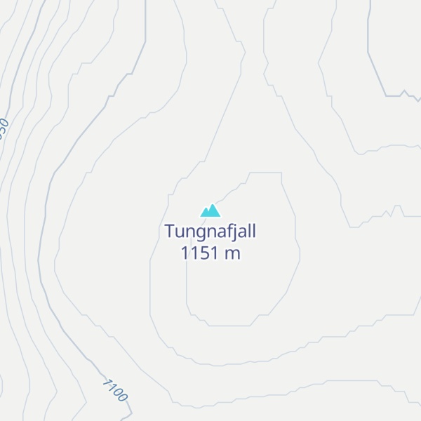 Map of Tungnafjall