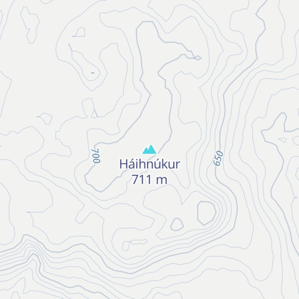 Map of Háihnúkur