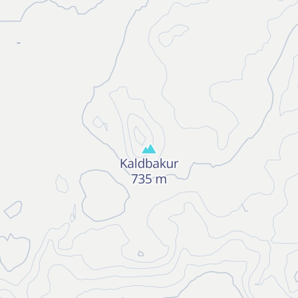 Map of Kaldbakur