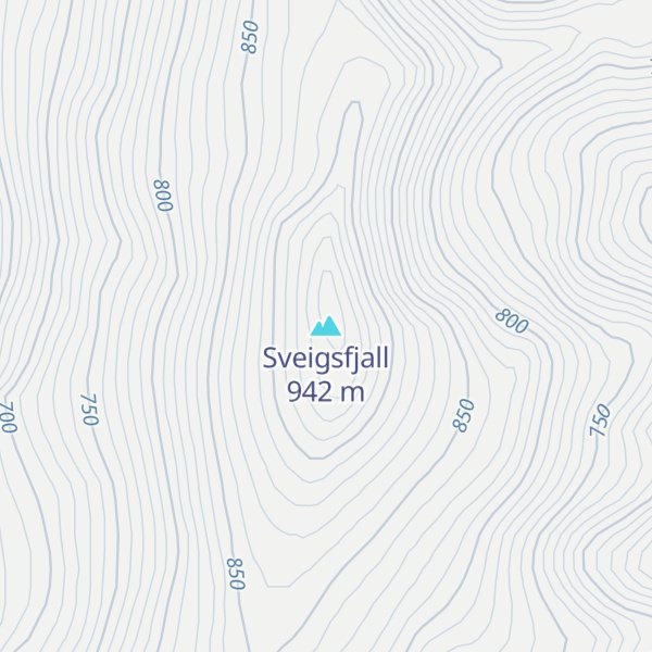 Map of Sveigsfjall