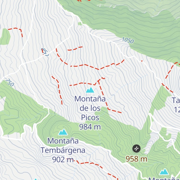 Map of Montaña de los Picos