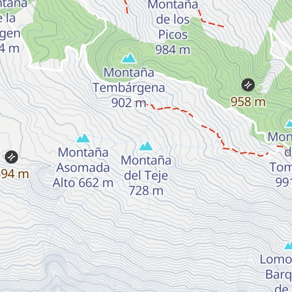 Map of Montaña del Teje