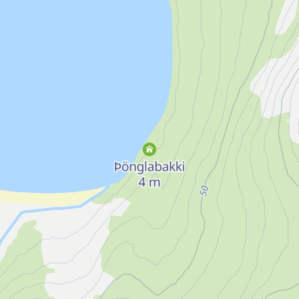 Map of Þönglabakki