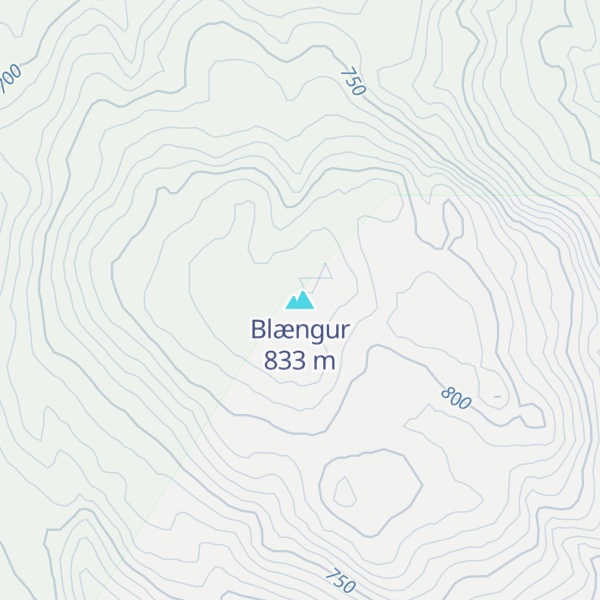 Map of Blængur