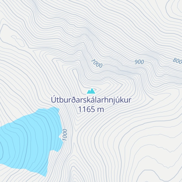 Map of Útburðarskálarhnjúkur