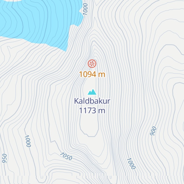 Map of Kaldbakur