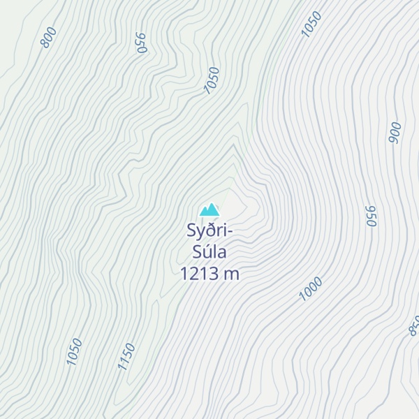 Map of Syðri-Súla