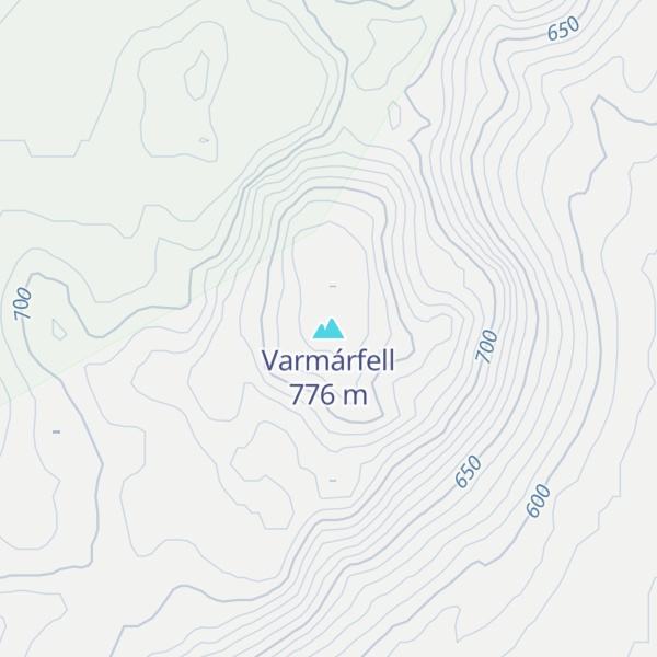 Map of Varmárfell