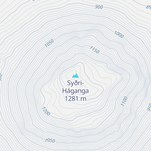 Map of Syðri-Háganga