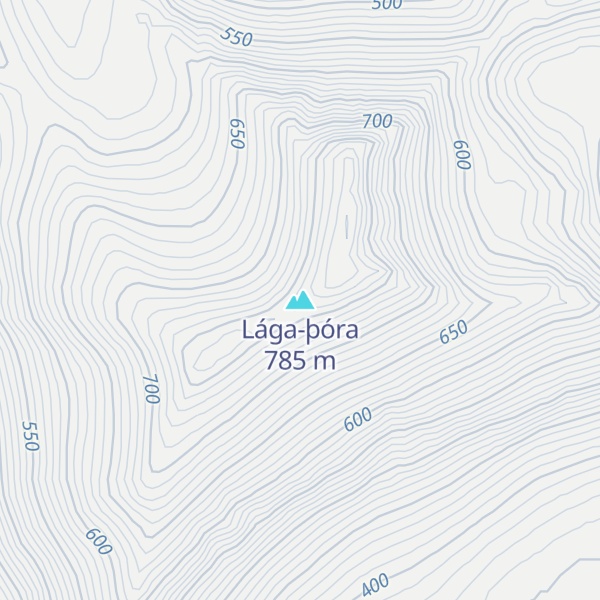 Map of Lága-þóra