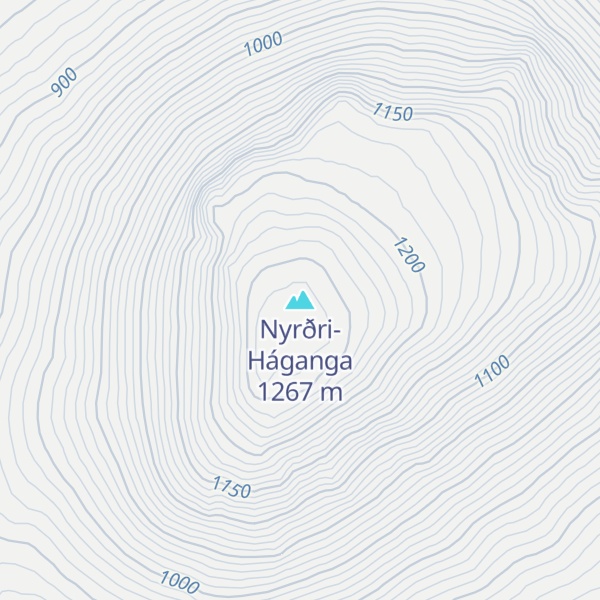 Map of Nyrðri-Háganga