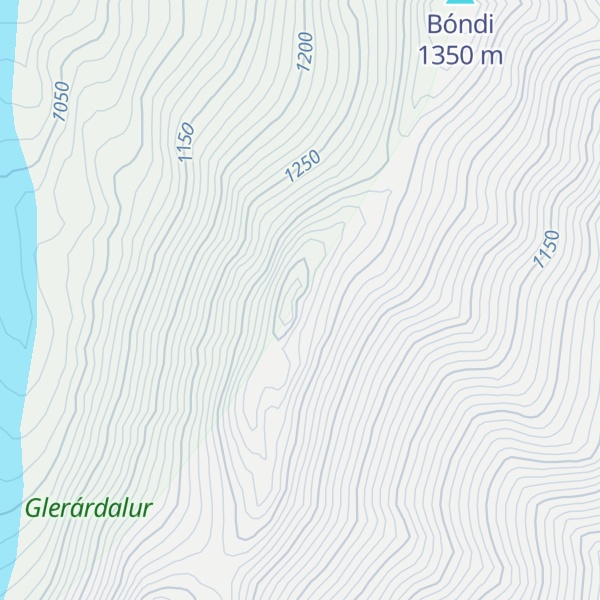 Map of Þríklakar
