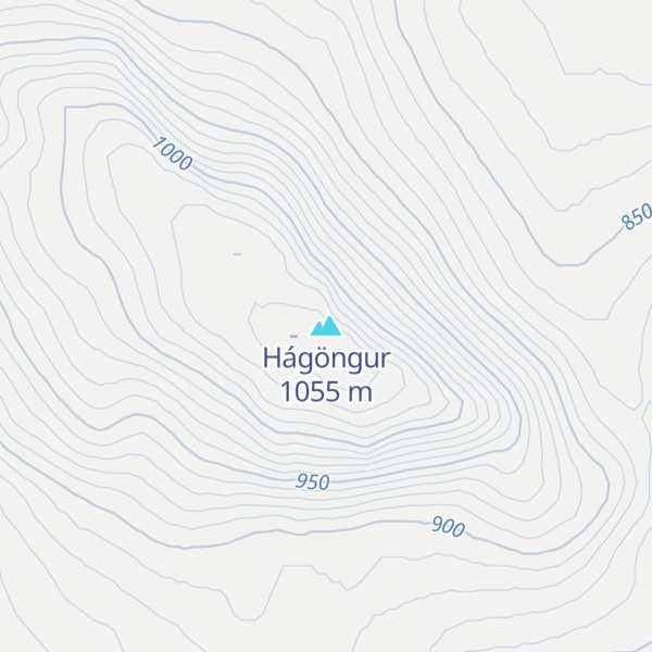 Map of Hágöngur