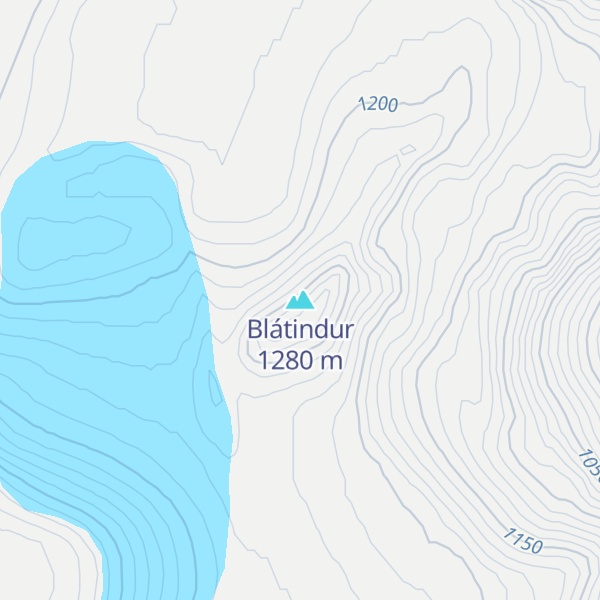 Map of Blátindur