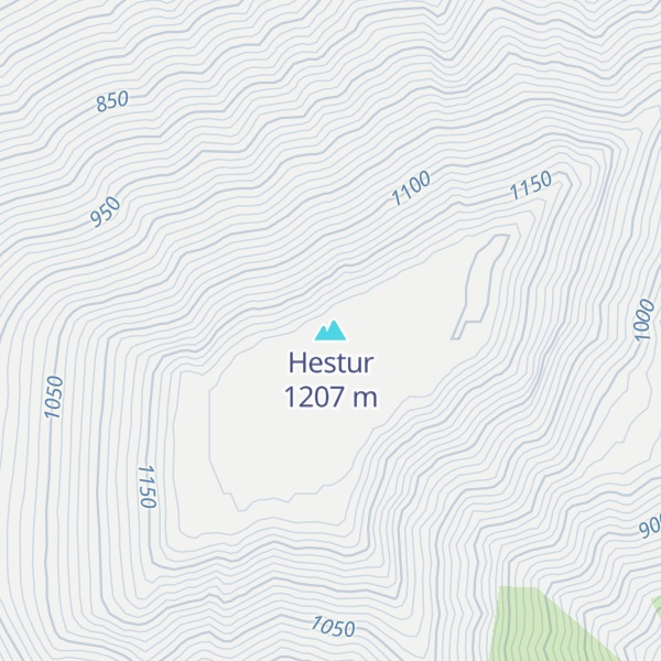 Map of Hestur