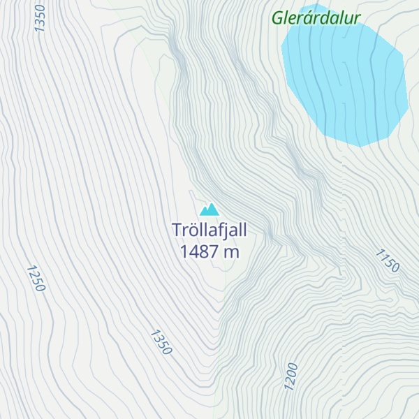 Map of Tröllafjall
