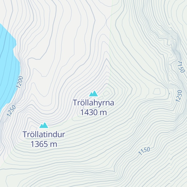 Map of Tröllahyrna