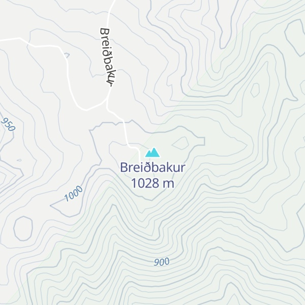 Map of Breiðbakur