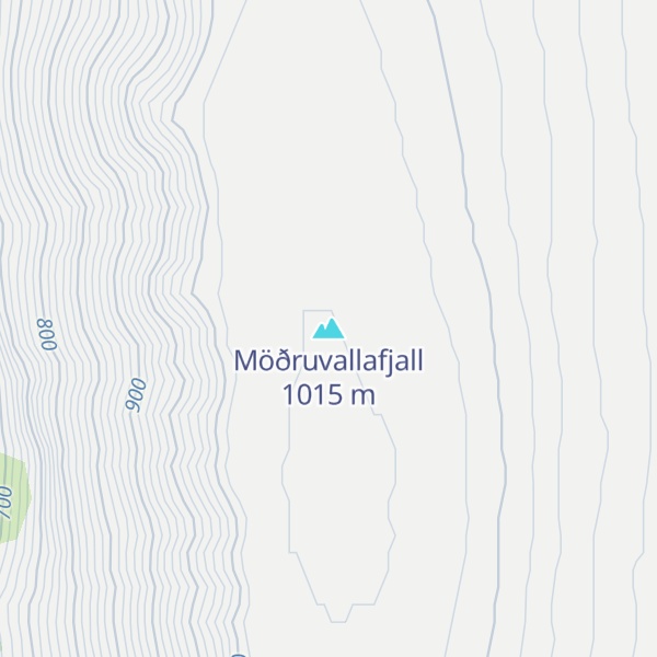 Map of Möðruvallafjall