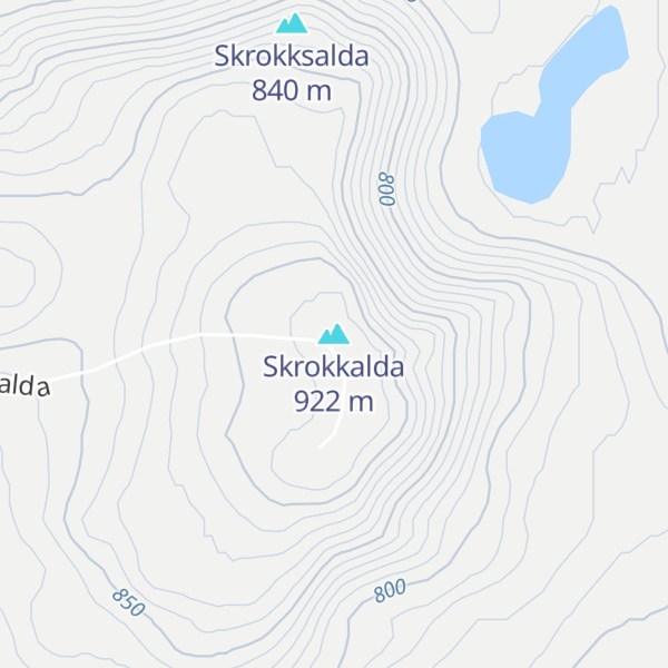 Map of Skrokkalda