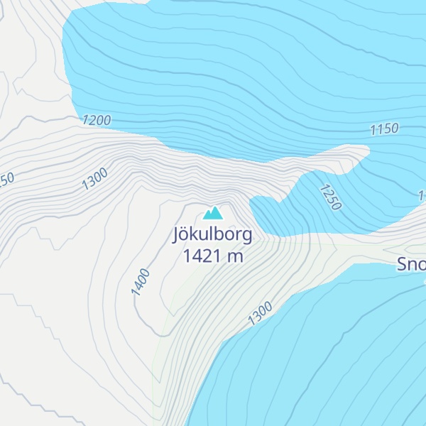 Map of Jökulborg
