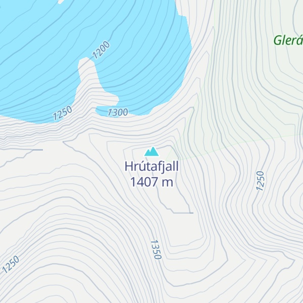 Map of Hrútafjall