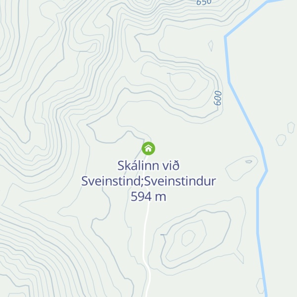 Map of Skálinn við Sveinstind;Sveinstindur