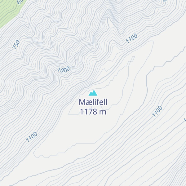 Map of Mælifell