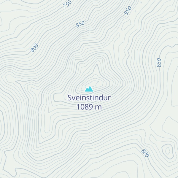 Map of Sveinstindur