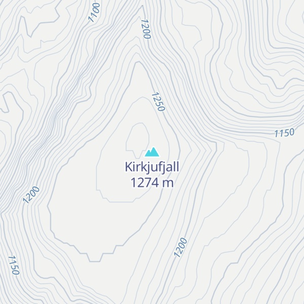 Map of Kirkjufjall