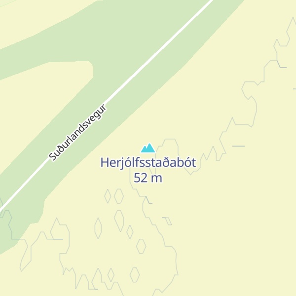 Map of Herjólfsstaðabót