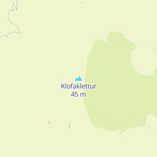 Map of Klofaklettur
