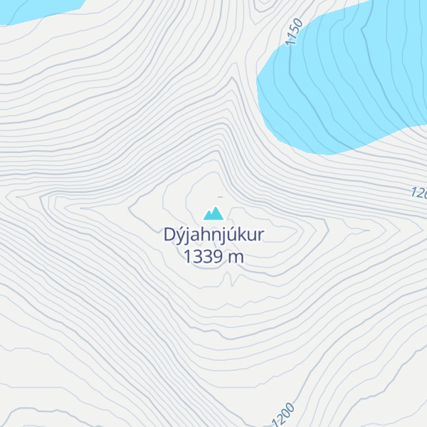 Map of Dýjahnjúkur