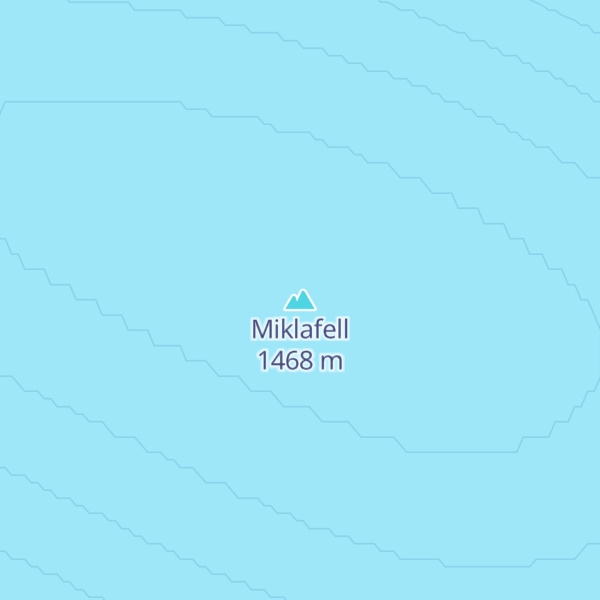 Map of Miklafell