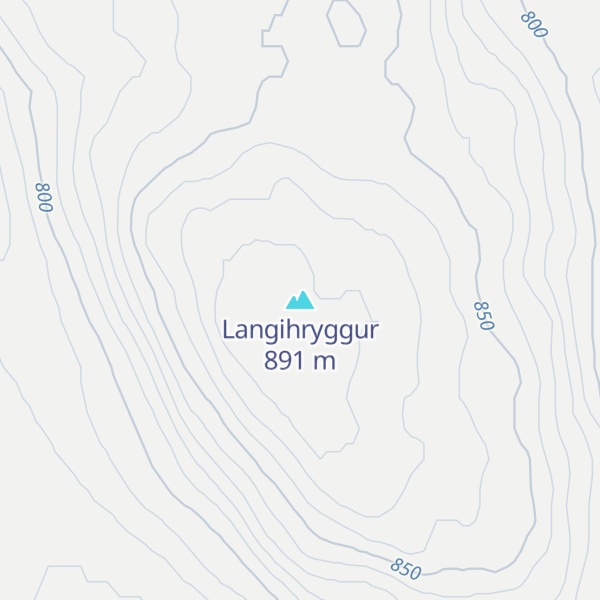 Map of Langihryggur