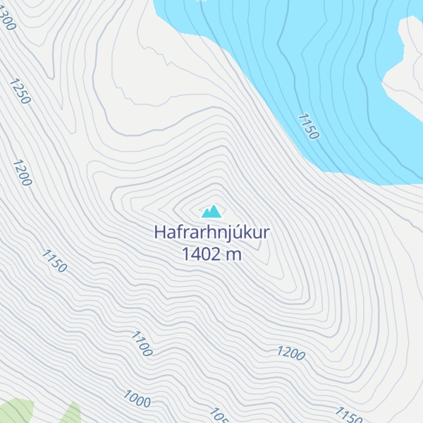 Map of Hafrarhnjúkur