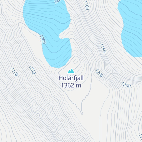 Map of Holárfjall