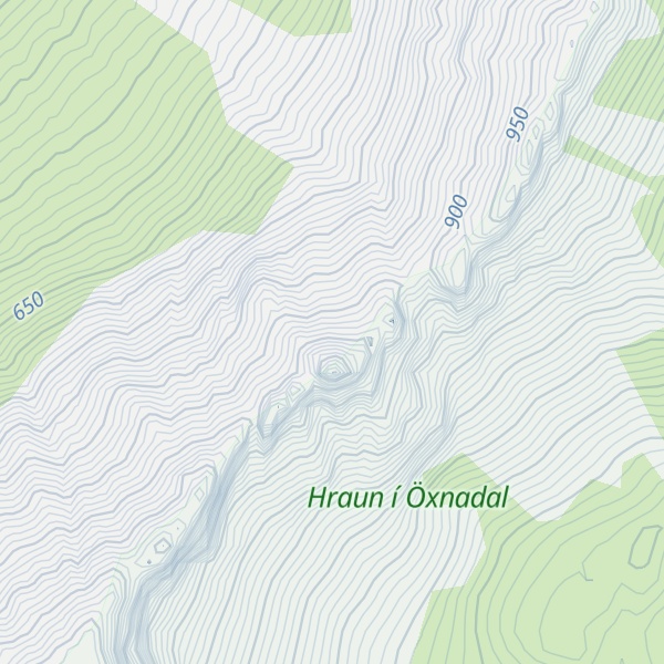 Map of Hraundrangi