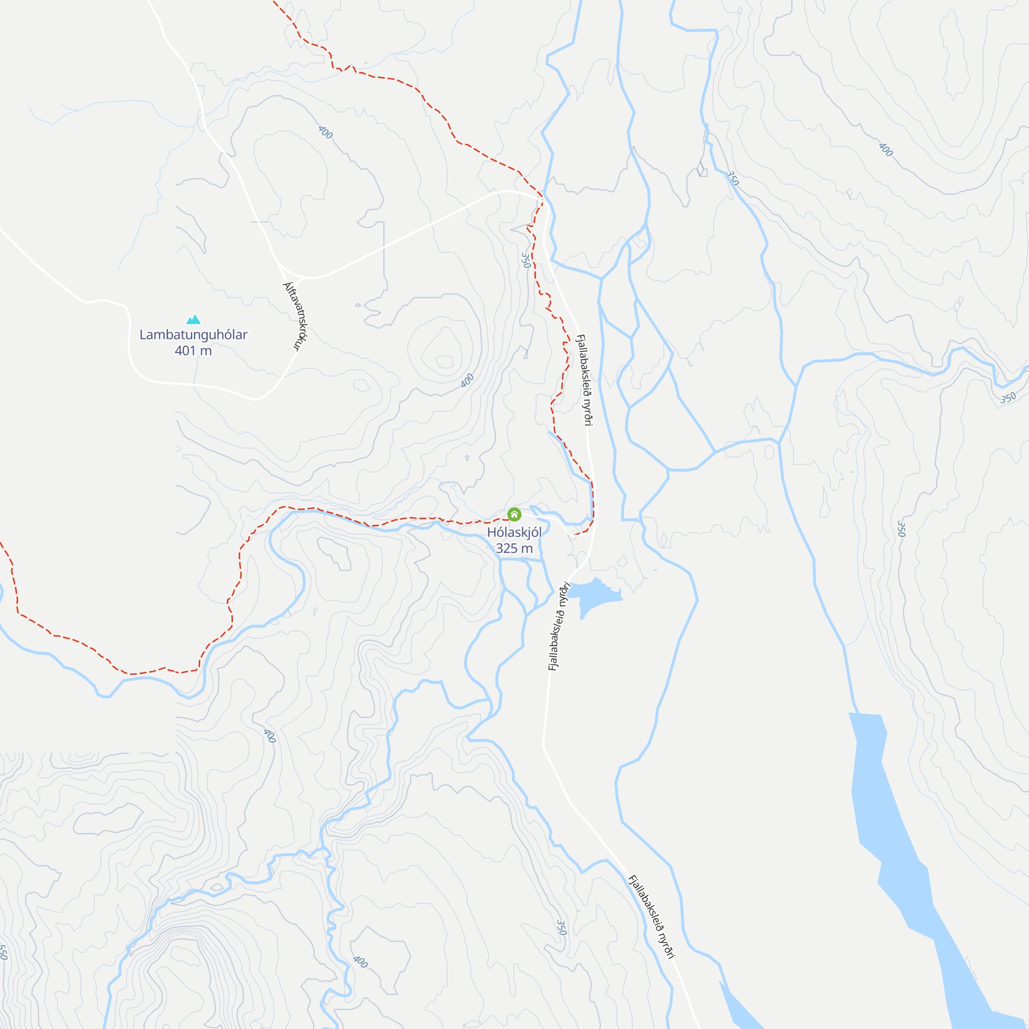 Hólaskjól map