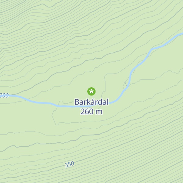 Map of Barkárdal