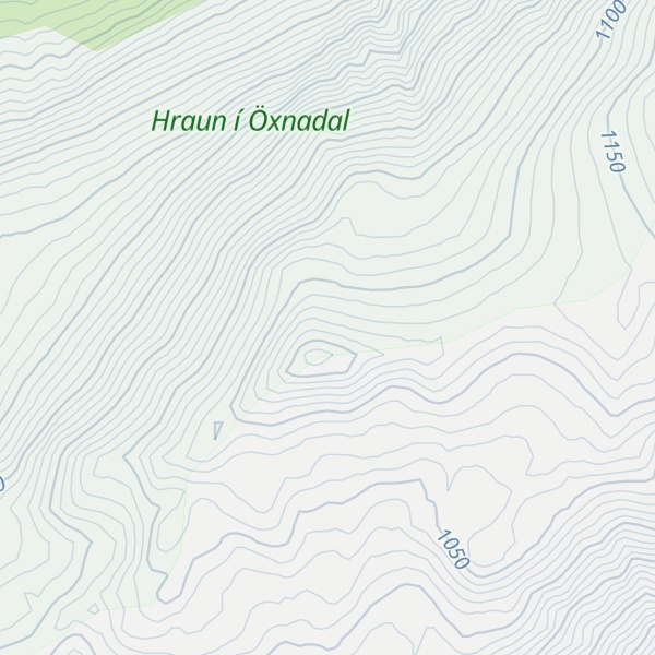 Map of Þverbrekkuhnjúkur