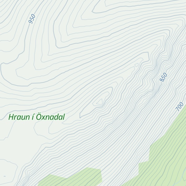 Map of Kiðlingshnjúkur