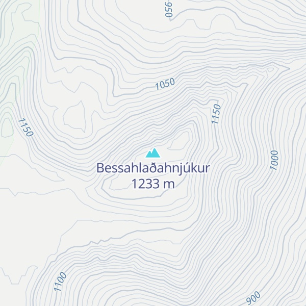 Map of Bessahlaðahnjúkur